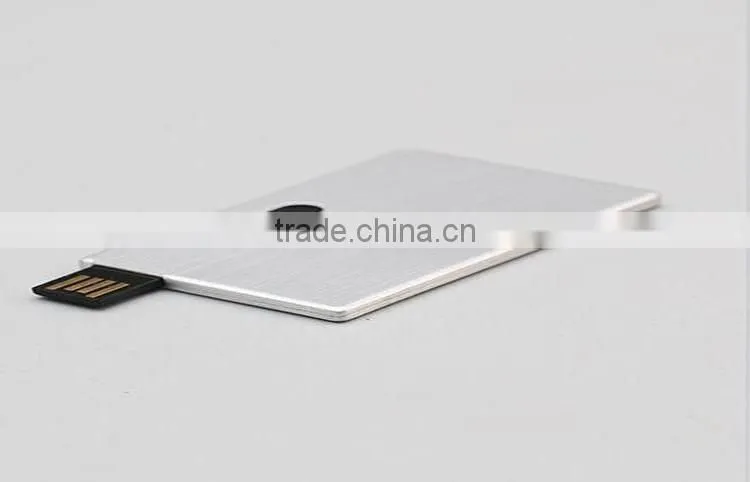 Metal material usb credit card flash drive , custom usb flash drive