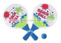 Mini Cheap Wooden School Kids Tennis Beach Racket Set for promotion