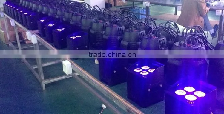 4*18w RGBWA UV wireless battery led par light led light stage lighting