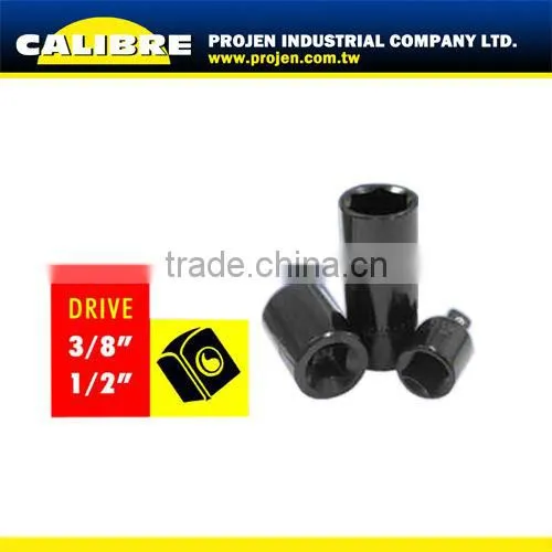CALIBRE 38PC 1/2" & 3/8" Drive deep and shallow impact socket set