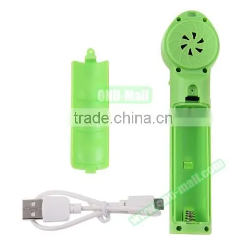New Manufacturing Rechargeable Portable Mini Fan, Air Cooling 2-Blade Small Fan