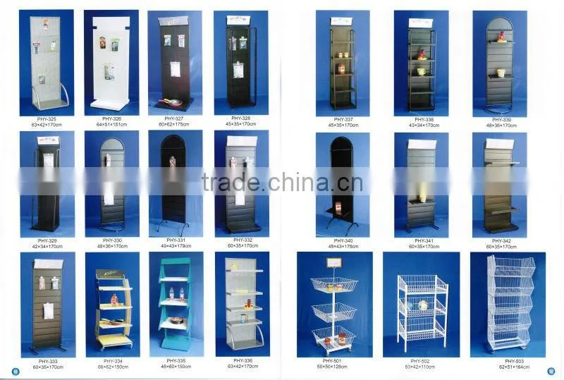 qualified metal revolving floor card stand from china