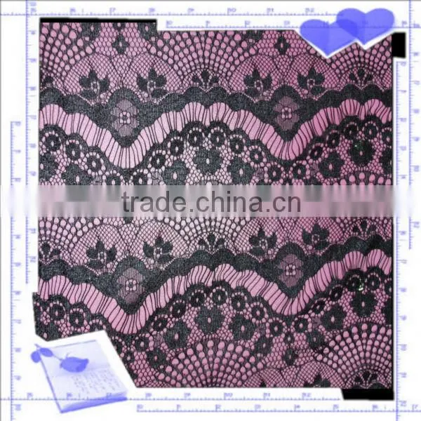 Hot sale chemical cotton lace fabric for clothing