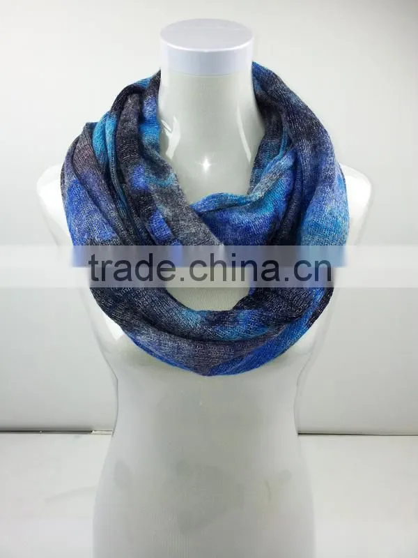 New Arrivel women fashion double layer winter knitted scarf