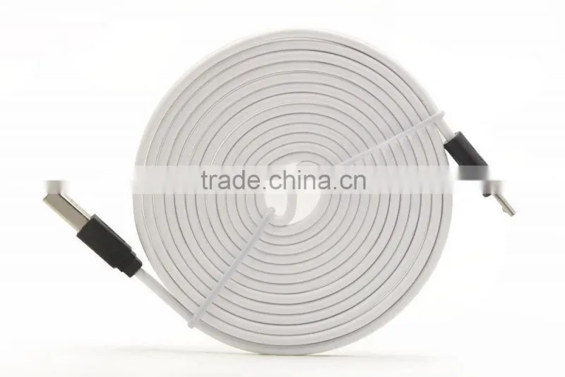 USB Cable 2M Flat Micro Charger Cord for Samsung Galaxy
