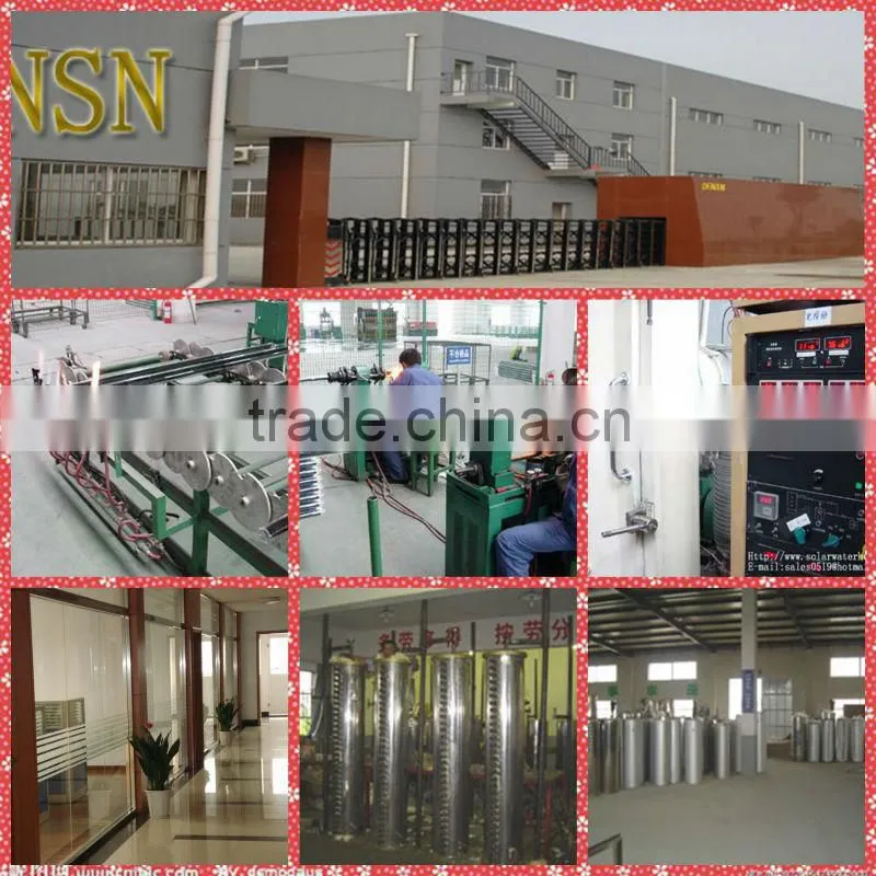 vacuum tube solar energy water heater for home use (direct solar system)