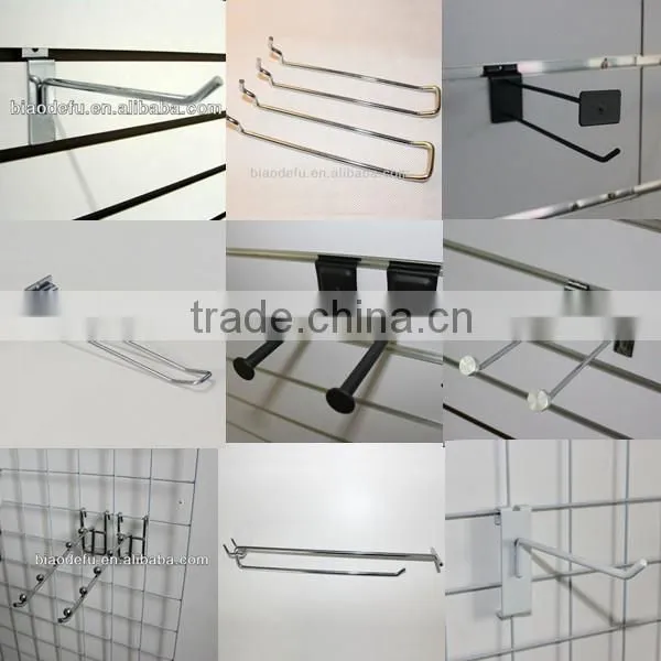 HIGH QUALITY NEW SLATWALL 6" BLACK PEG HOOKS METAL HANGER PEG HOOKS
