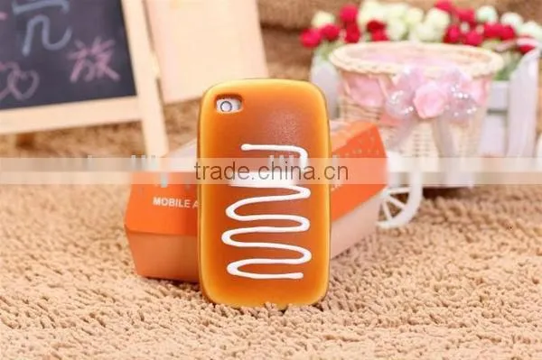 The delicious food design silicone phone cases with all kinds of expressions