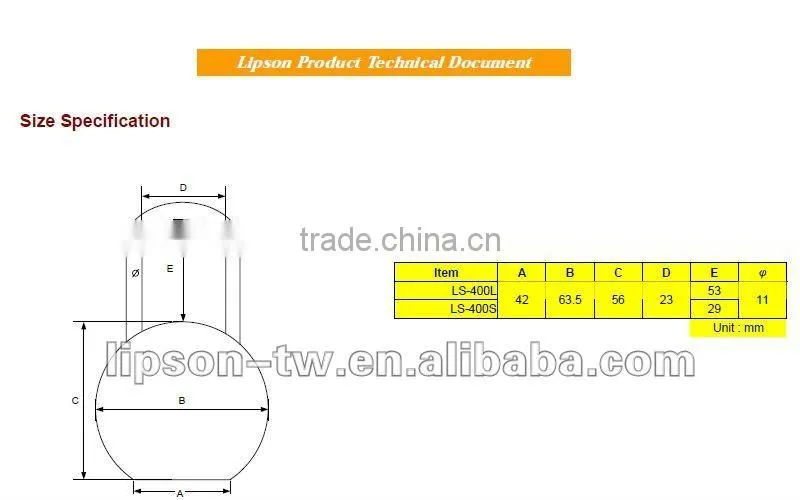 LS-400 6-Pin tumbler cylinder for added security solid Iron padlock