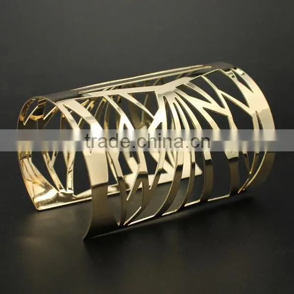 gold metal cuff bracelet blank, heavy metal bracelets
