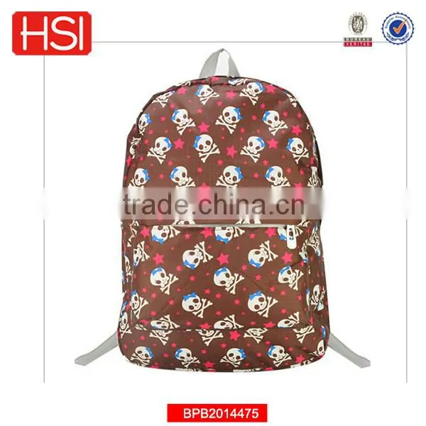 stationery skull 2016 hot school bag backpack