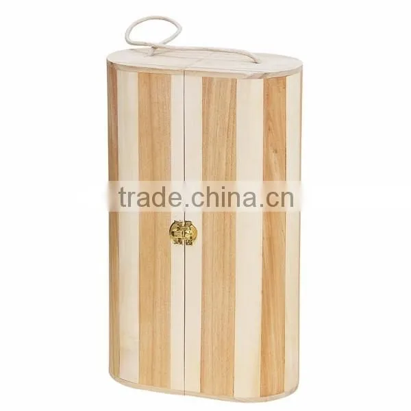 Trade assurance High Quality China supplier single one bottle wooden wine box