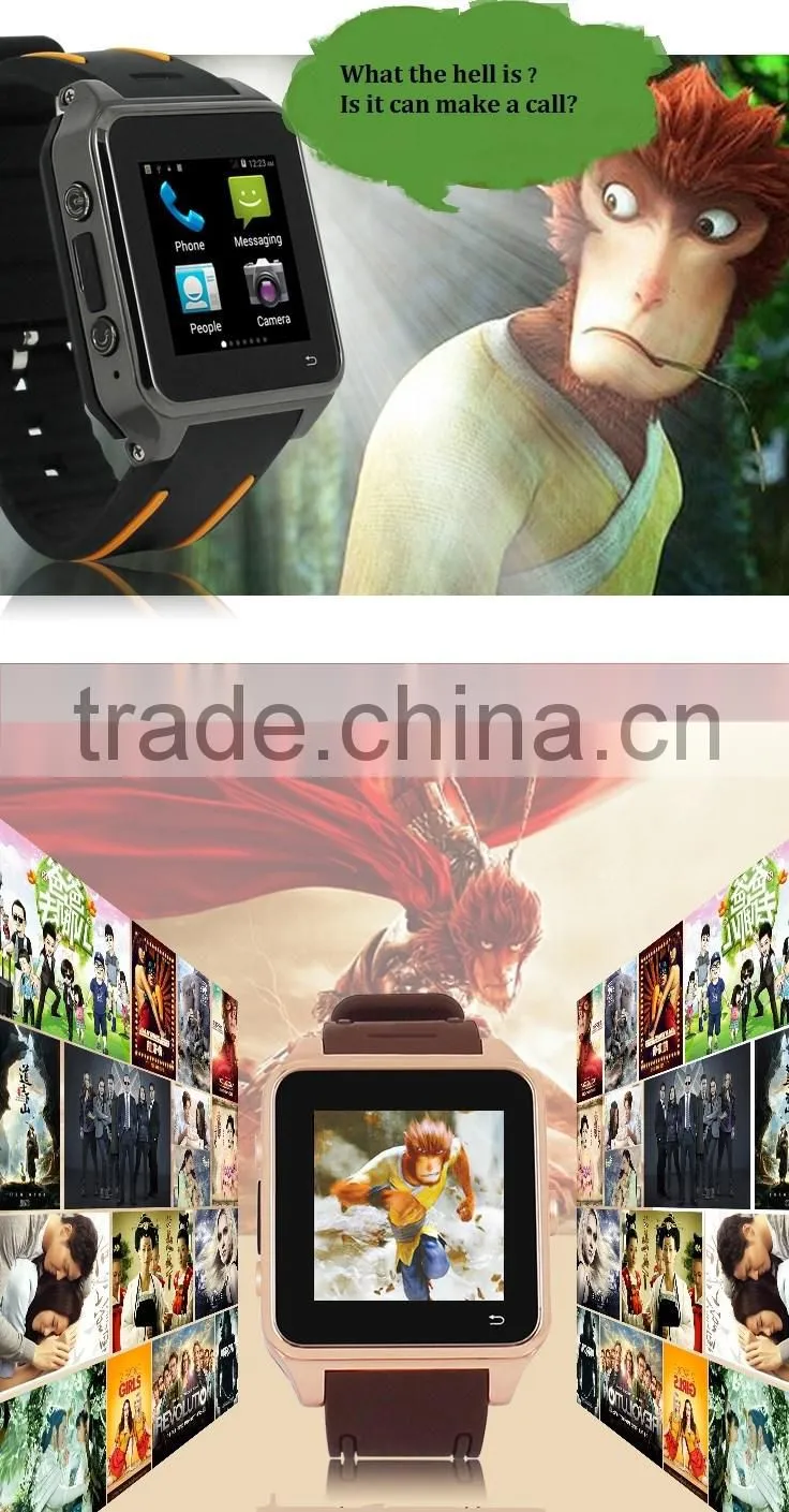 Wholesale 2016 Smart Watch Andriod Mobile Phone with bluetooth