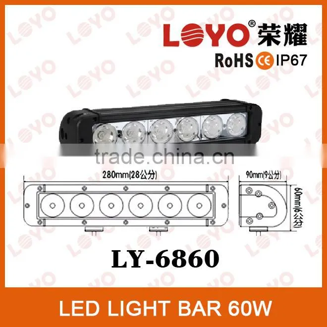 Best Auto Electrical System LED Offroad Light Bar 60w Off Road Led Light Bar For Trucks