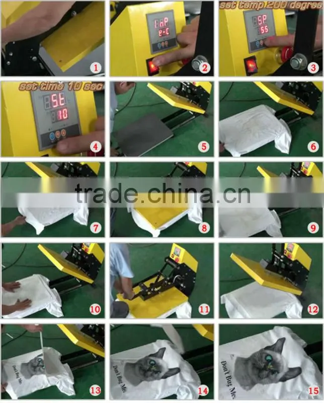 15" x 15" Auto Open Heat Press Machine with Slide Out Style