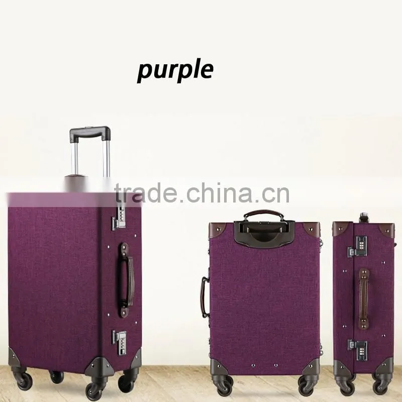 Packaging & Shipping PU Lluggage And Cases Vintage Carry Bag Travel Vintage Suitcase Trolley