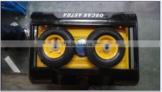 New Type ENGINE168F2.5kw Press type electric start-up Gasoline Generator with wheel