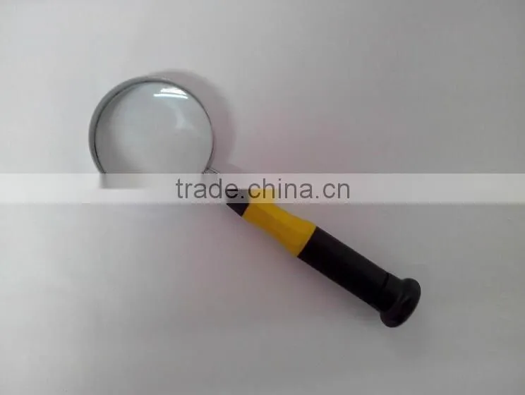 Most popular promotional gift handle metal frame large magnifying glass