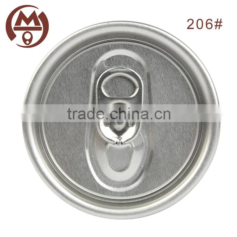 206# round easy open aluminum lid factory