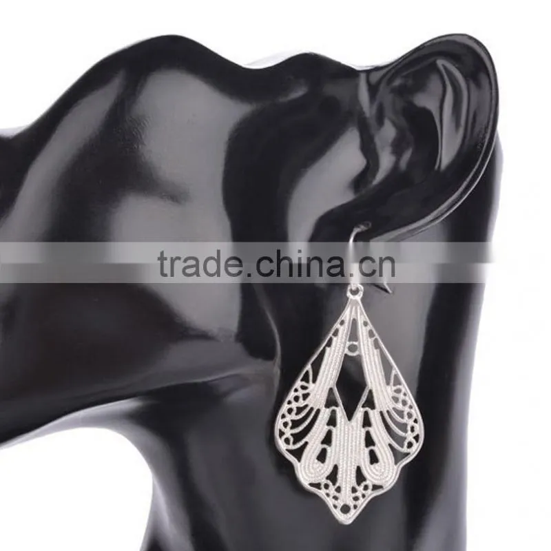Latest Fashion Hot Sale Bling Fancy Crystal Earrings Wholesale J11032F01