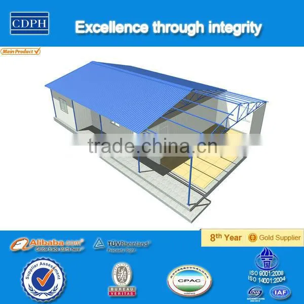 Modern design prefabricated houses with suspender flooring ,high rise steel structure building