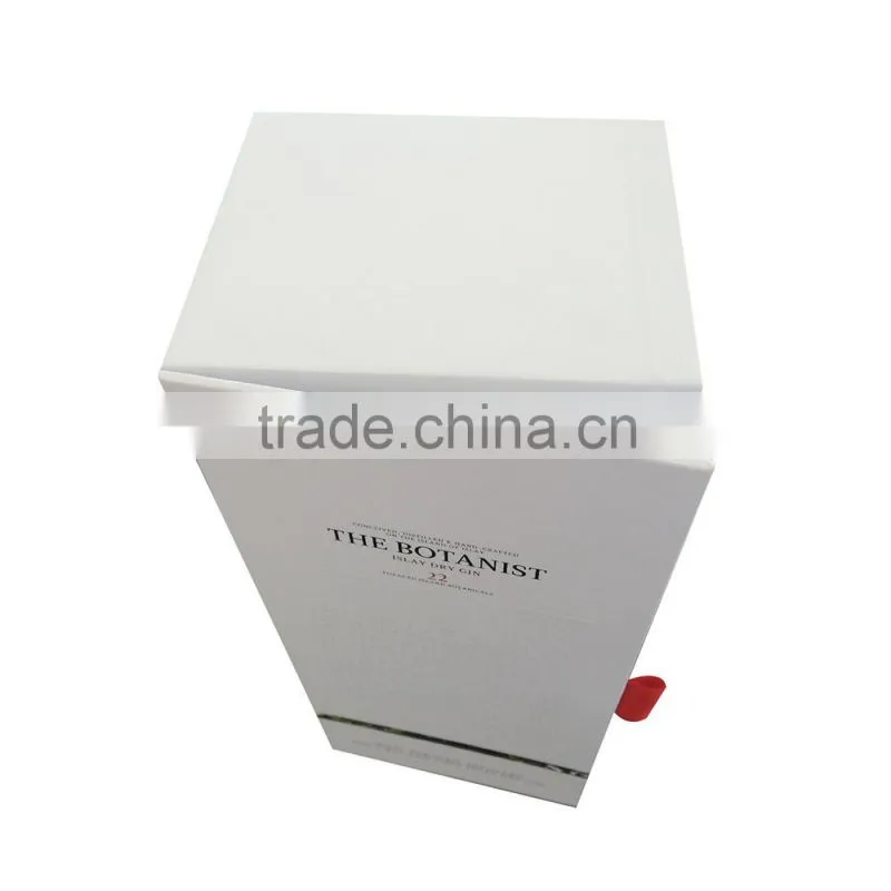 Hot sale white champagne glass gift box