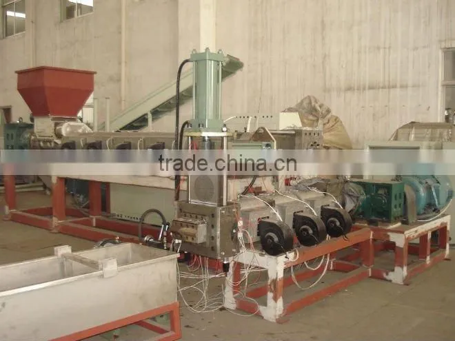 waste plastic granulator with compactor