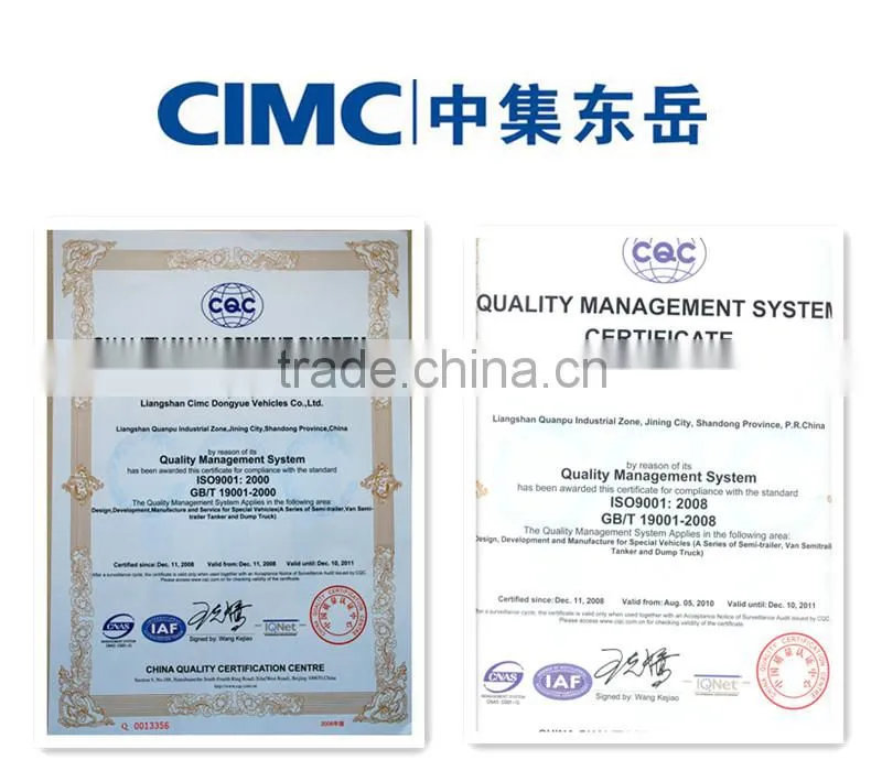 CIMC Dry Bulk Cement Trailer Supplying