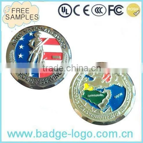 custom die casting 3d zinc alloy coin for sale