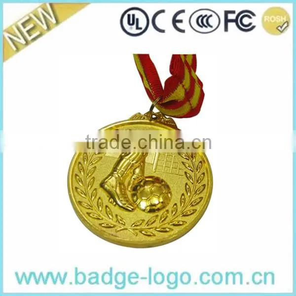 Antique Running Award Medal, Wholsale Zinc Alloy Medal with Ribbons