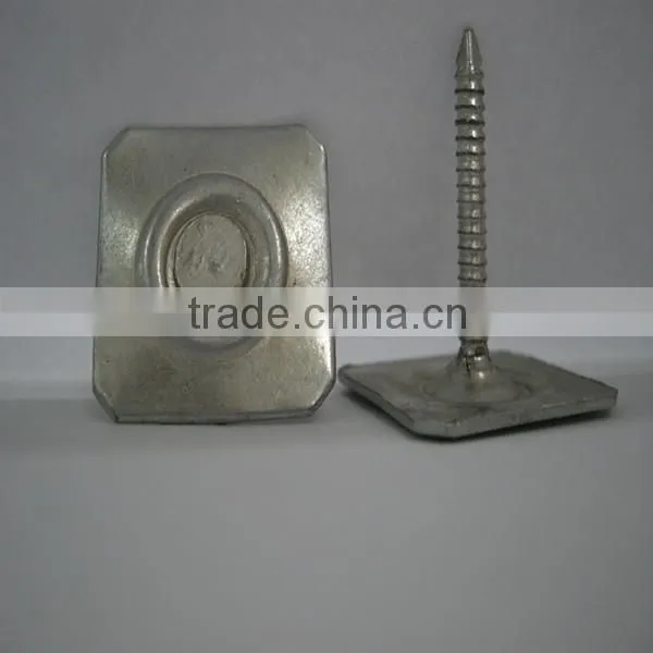 Metal square cap masnory nails