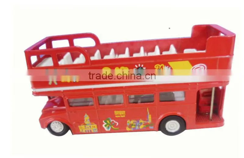 1 72 die cast open-top double decker bus toy
