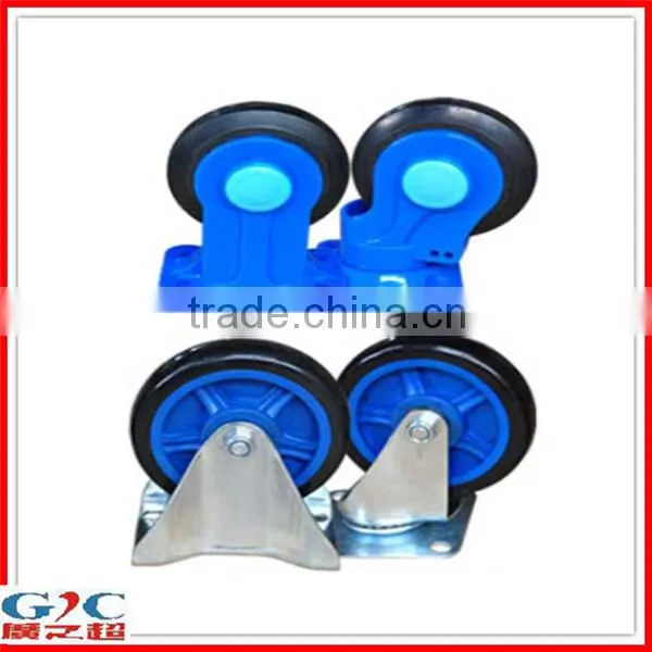 Loading Capacity 150kg Logistic Foldable Handle Mute Trolley