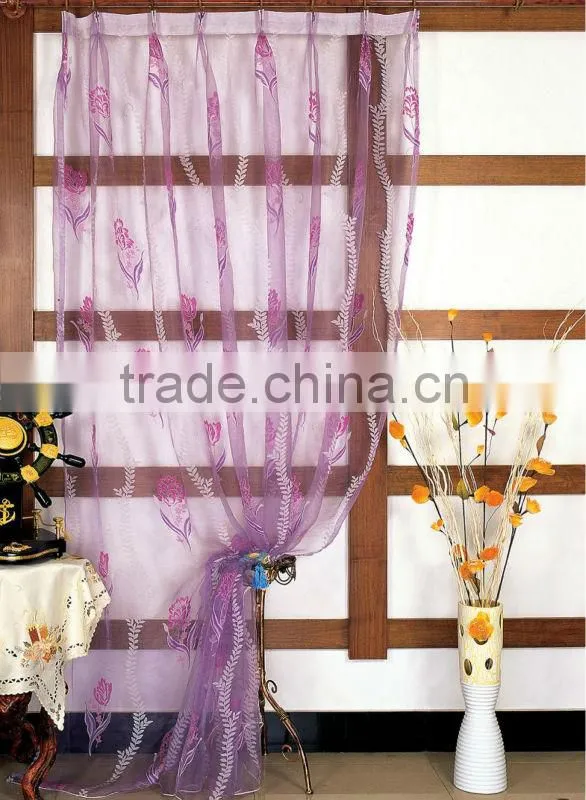 polyester curtain organza; window curtain organz fabirc; curtain fabric