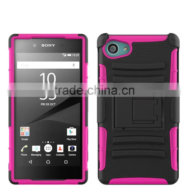 New arrival Fashion Hard Future Armor Impact Hybrid Hard Case Cover case for sony xperia z5 compact alibaba china