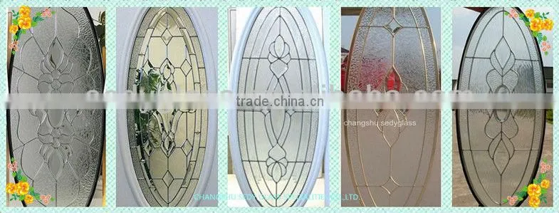 wrought iron glass for windows and doors with spacer bar