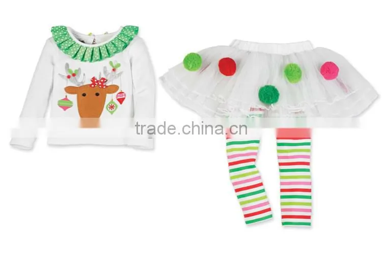 On sale!!christmas 2pcs sets wholesale baby clothing layette