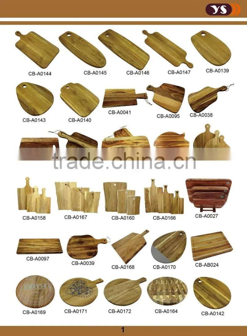 Customized wood surface heavy bamboo chopping board