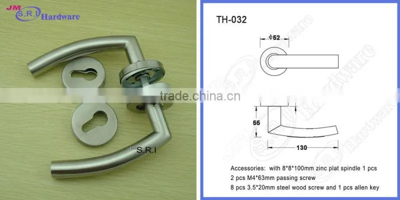 304 Stainless steel rustic style sliding glass door handle