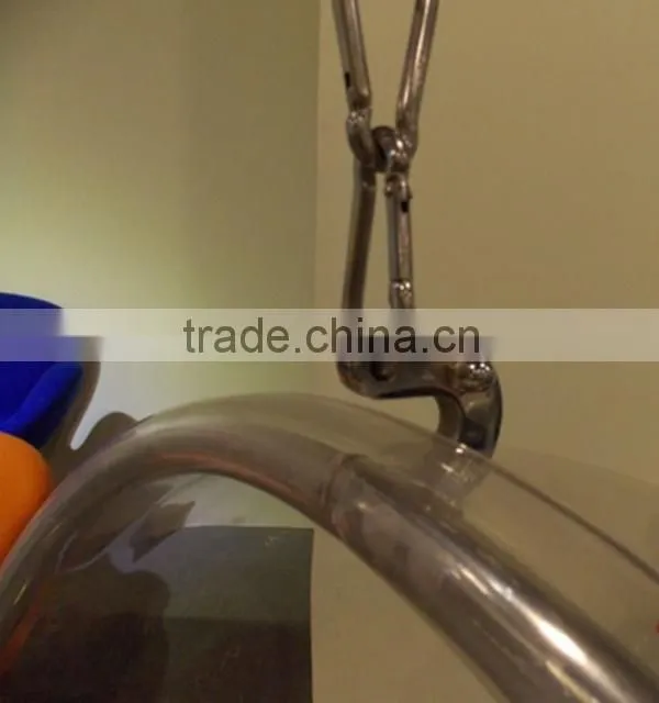Top class import wholesale solid acrylic material acrylic chair hang from factory