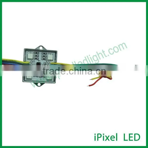 Arduino 4 leds 5050 rgb ws2801 square led module waterproof