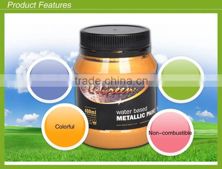 Water based washable Metallic Paint/metal paint with OEM/private label acrylic paint