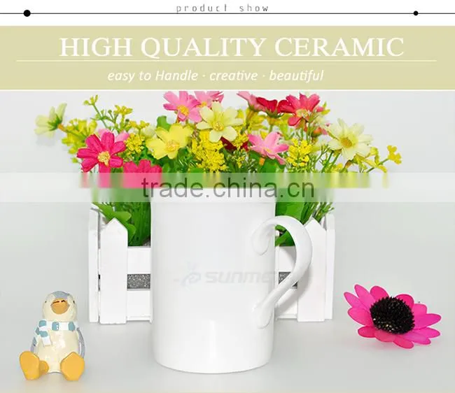 Sunmeta cheap mug, blank sublimation bone china mug