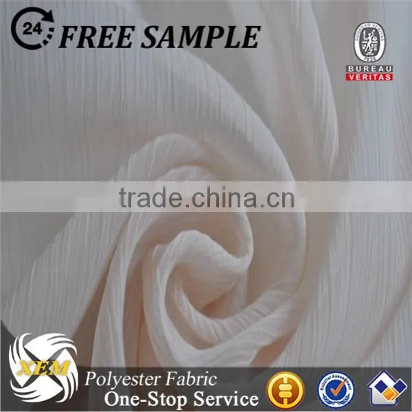 100% polyester crinkle chiffon fabric