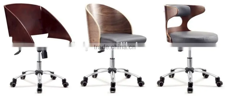 Modern plywood design living room chair, computer chair with web design back rest