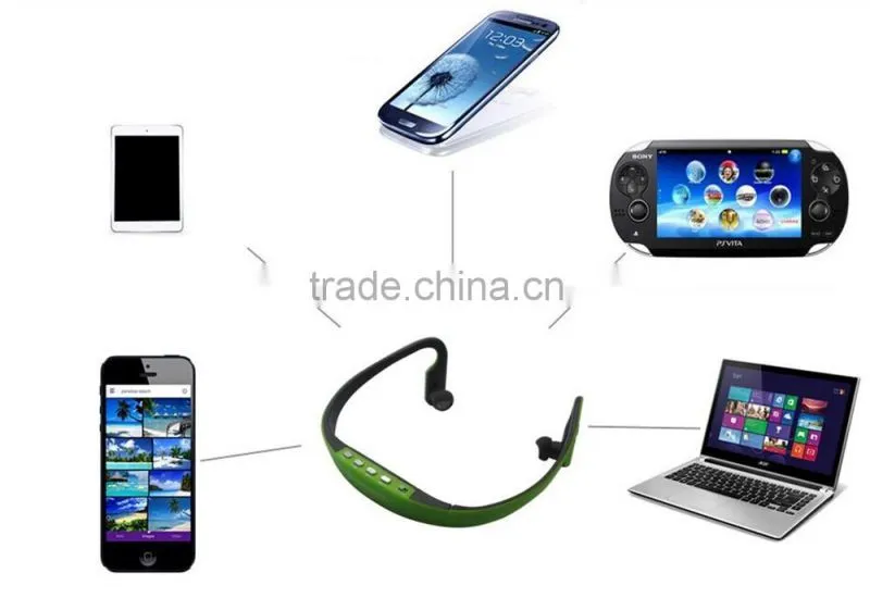 blue tooth headset BS15C Bluetooth + Card Running Sport headset