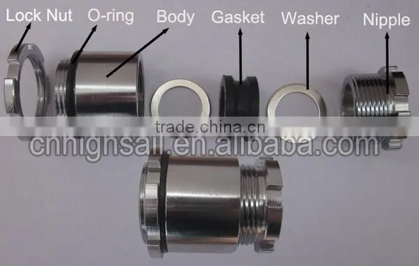 Brass Chromiun Planted JIS Marine Cable Gland