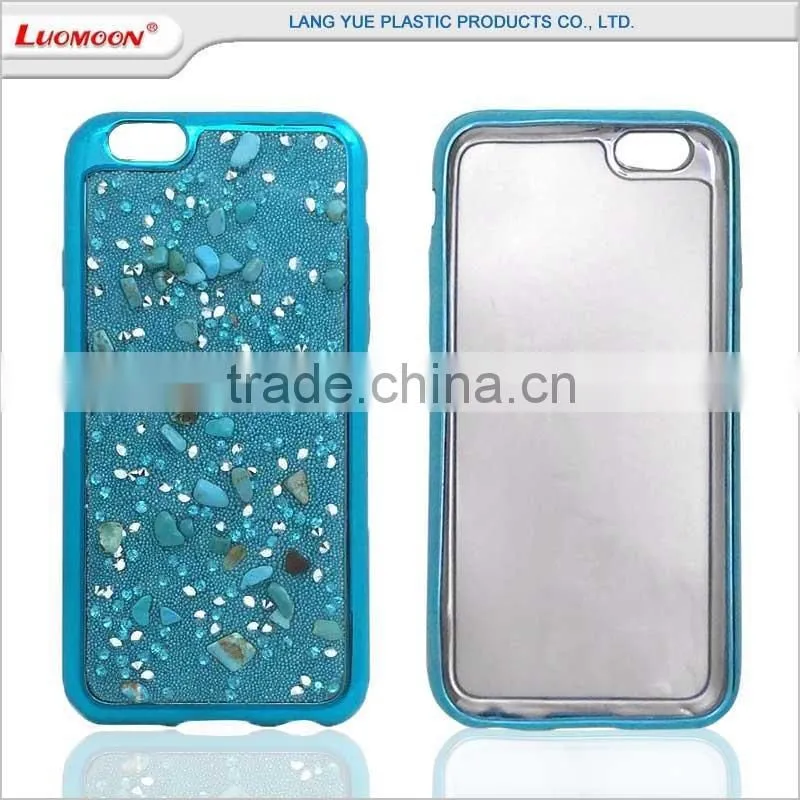 electroplating transparent screen simple mobile phone case for huawei y5 for samsung galaxy on5