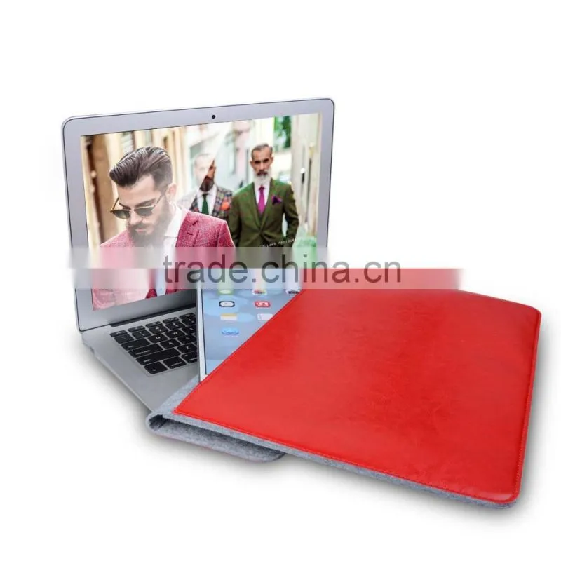 New For Macbook iPad Pro Wool Felt Laptop Sleeve 12-15 Laptop Bag
