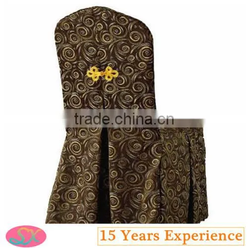 2015 Newset Low price Wedding rosette hotel chair cover